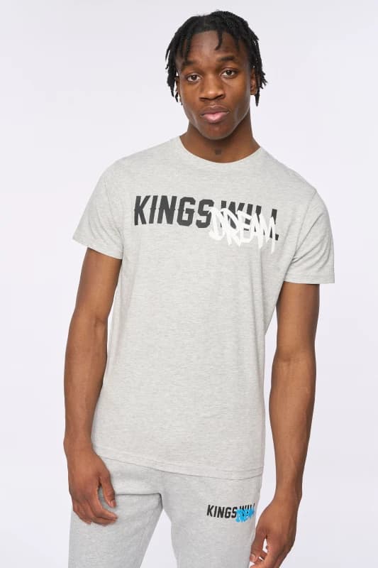 Kings Will Dream Tagged T-Shirt Grey Marl male M