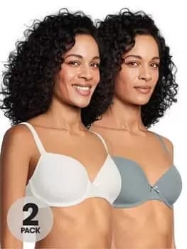 DORINA Lila Light Padded Demi Bra (2 Pack) - Multi, Size 32D, Women