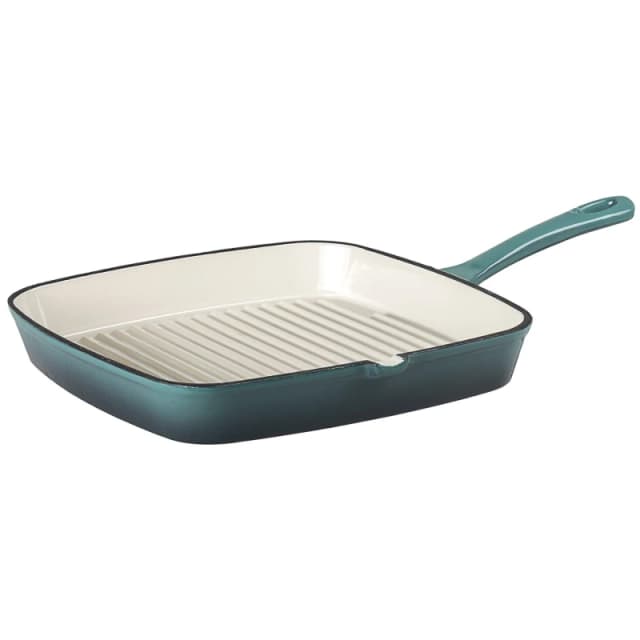 Prochef 23CM CAST IRON GRILL PAN Deep Teal unisex 1