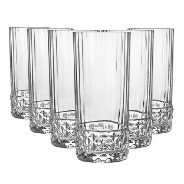 Bormioli Rocco America '20S Highball Glasses - 480Ml - Clear - Pack Of 6