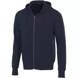 Elevate Mens Cypress Full Zip Hoodie (XL) (Navy)