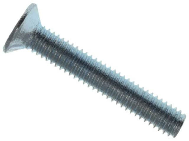 Metalmate Memmscsk0412 Machine Screw Pozi Compatible Csk Zp M4 X 12mm Box 50 Memmscsk0412