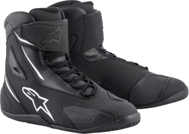 Alpinestars Fastback 2 Motorcycle Shoes, black-white, Size 40 41 for Men