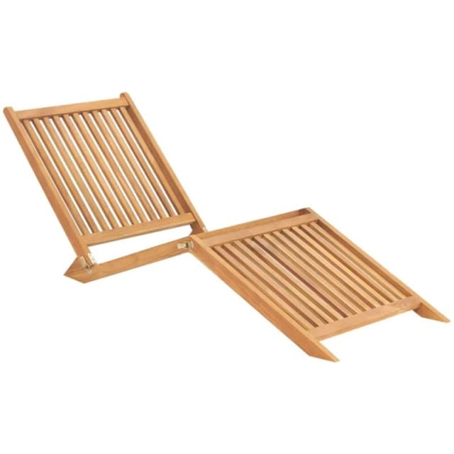 VIDAXL Sun Lounger Solid Teak Wood Vidaxl 8720286314487