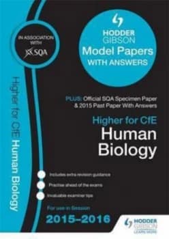 Higher Human Biology 2015/16 Sqa Specimen Past and Hodder Gibson Model Papers Paperback