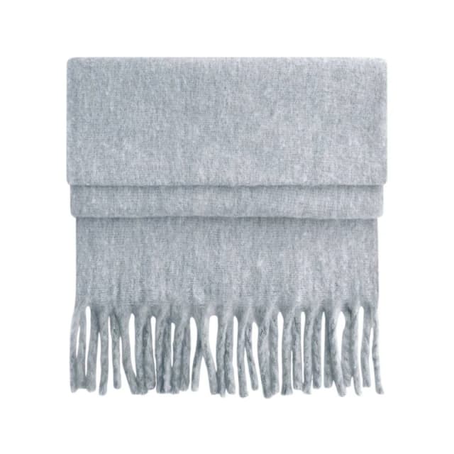 Beechfield Mens Fluffy Scarf in Grey Grey Male One Size