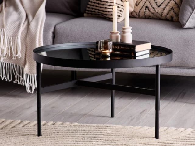 Julian Bowen Franki Mirrored Glass Coffee Table
