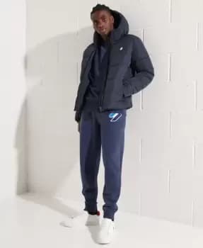 Superdry Mens Sports Puffer Hooded Jacket Navy / Eclipse Navy - Size: L