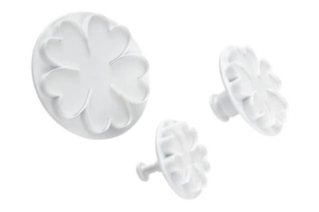 Premier Housewares 3Pc Flower Cutter Set White