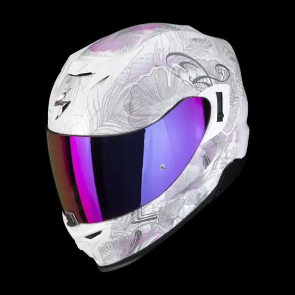Scorpion Exo-520 Evo Air Melrose Pearl White-Pink Full Face Helmet L