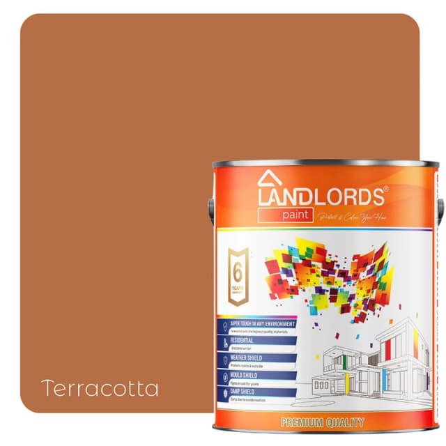 LANDLORDS PAINT One Coat Paint - 20L in Terracotta Terracotta Unisex 20L