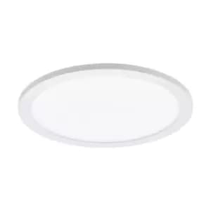 Flush Ceiling Light Colour White Shade White Plastic Bulb LED 14W Included