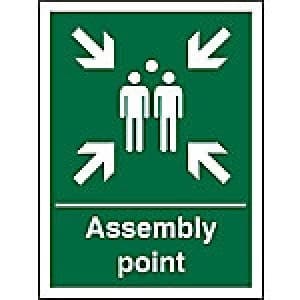 Safe Procedure Sign Assembly Point Vinyl 60 x 40 cm