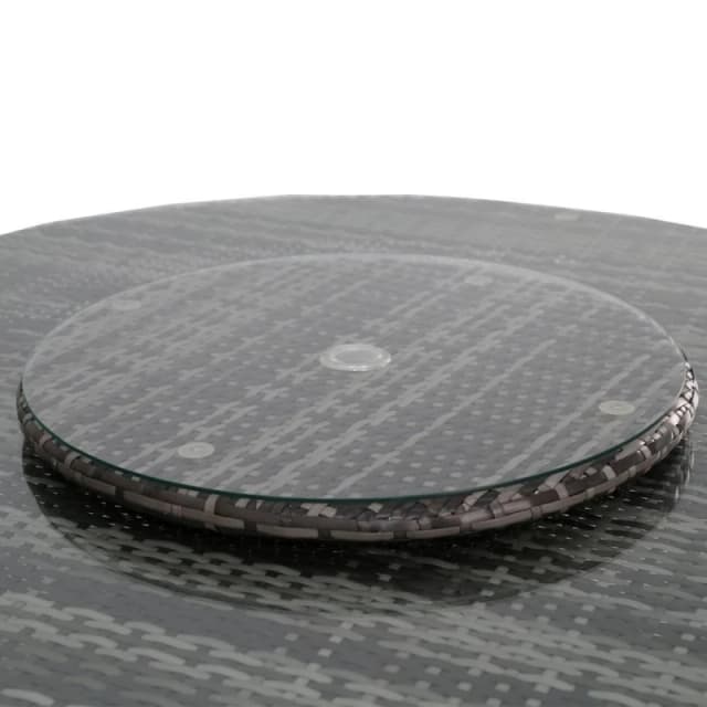 FURNITURE ONE Furniture One - Outdoor Patio Furniture Rattan Trolley Cart Patio Wine Serving Cart - Brown TROLLY