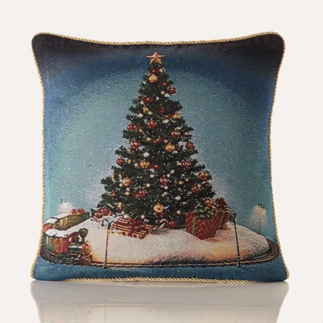 Alan Symonds Spruce Tapestry Christmas Cushion Multicolour unisex 45x45cm