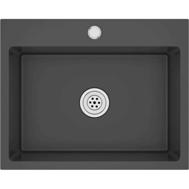 VIDAXL Handmade Kitchen Sink Black Stainless Steel Vidaxl 8720286179116