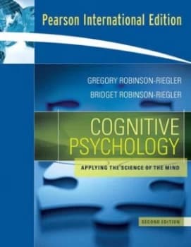 Cognitive Psychology by Greg L. Robinson-Riegler Paperback