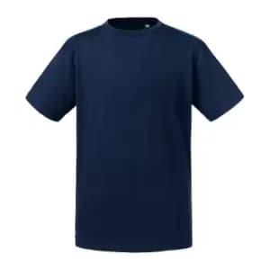 Russell Childrens/Kids Organic Short-Sleeved T-Shirt (13-14 Years) (French Navy)