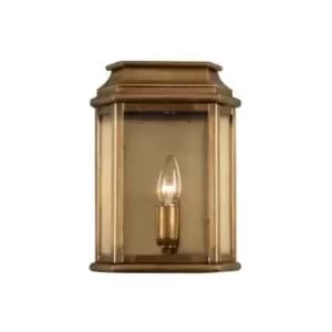 Elstead St Martins - 1 Light Outdoor Wall Lantern Light Solid Brass IP44, E27