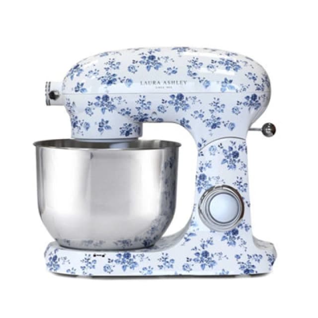LAURA ASHLEY VQSBSMR56LACR Stand Mixer - White & Blue, White 5060706036272