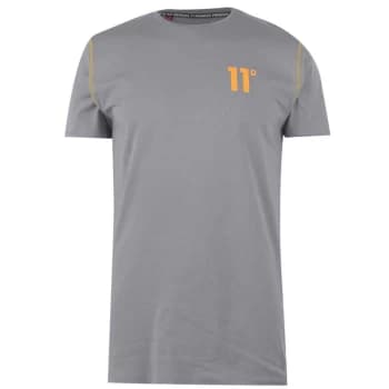 11 Degrees Contrast T Shirt - Grey