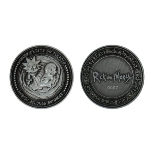 Rick & Morty Limited Edition Collectible Coin Metallics unisex