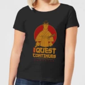Samurai Jack My Quest Continues Womens T-Shirt - Black
