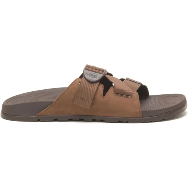 Chaco Lowdown Leather Slide Sandal Mens Otter male 6 (39)