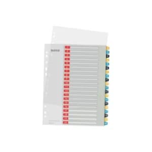 Cosy 1-20 Printable Index, Pp 20 Coloured Tabs Printed 1-20, A4 Maxi Format