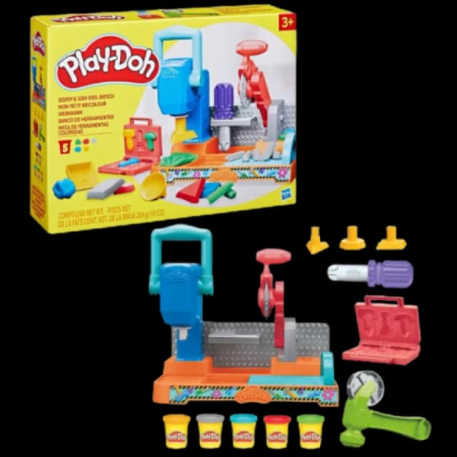 Play-Doh Play-Doh Stamp And Saw Tool Bench Playset