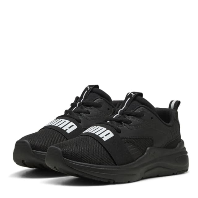 Puma Wired SoftRide Running Trainers Juniors - Black 3