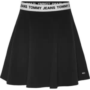 Tommy Jeans Tjw Logo Wb Mini Circle Skirt - Black