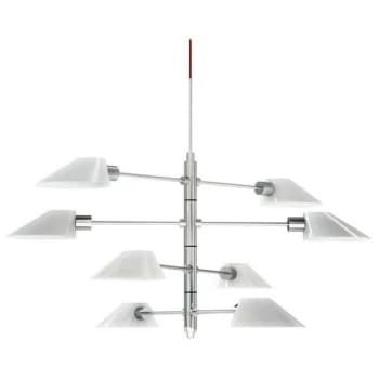 Linea Verdace Lighting - Linea Verdace Soeur Multi Arm Pendant Ceiling Light Shiny White