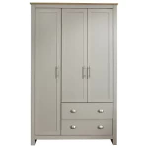 Lancaster Triple Wardrobe Grey