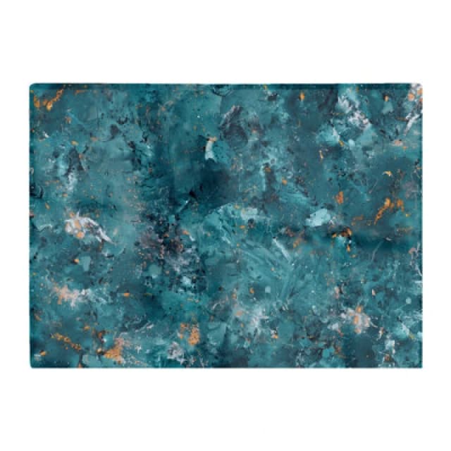 Warren Reed Designer Polished Teal Quartz Effect Chopping Board