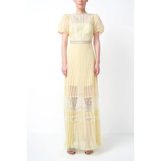 True Decadence TRUE Wrap Dress Pale Yellow female 8 (XS)
