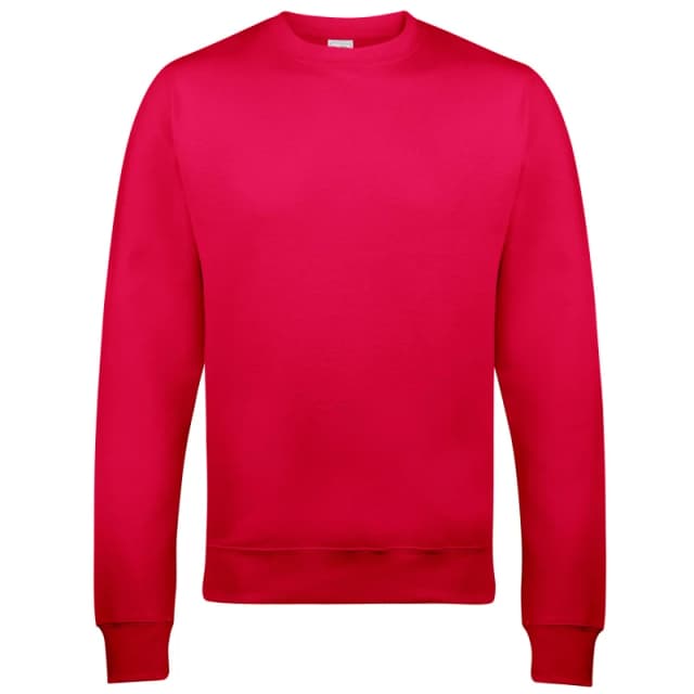 AWDis AWDis Just Hoods Crew Neck Plain Sweatshirt (280 GSM) in Dark Pink Size: X-Small Dark Pink XS Unisex 5055805498205
