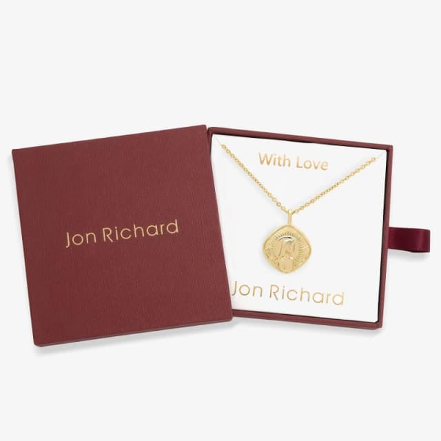 Jon Richard Gold Plated Molten Horoscope Necklace - Virgo Gold female One Size