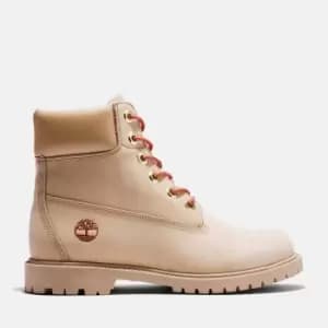 Timberland Heritage 6" Boot For Her In Beige Beige, Size 3.5