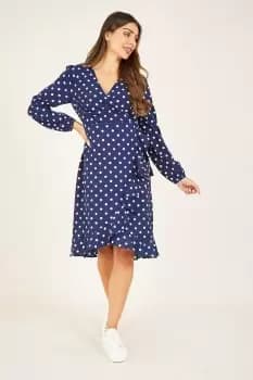 Spotted 'Tessa' Wrap Dress