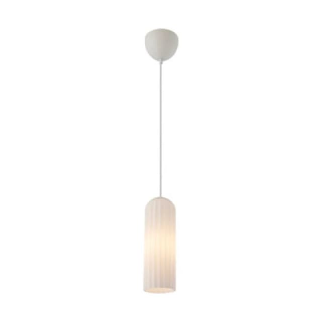 Nordlux Miella Glass Pendant Light Fluted White,mains