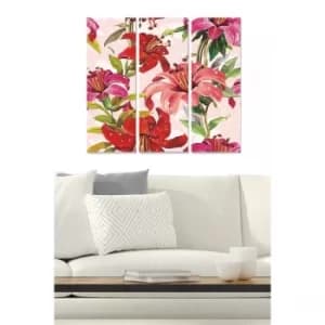 MDF69850642 Multicolor Decorative MDF Painting (3 Pieces)