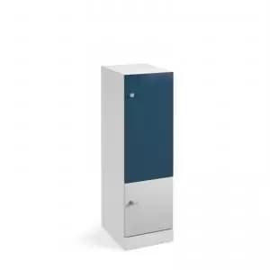 Flux 1300mm high lockers with two doors larger upper door - cam lock