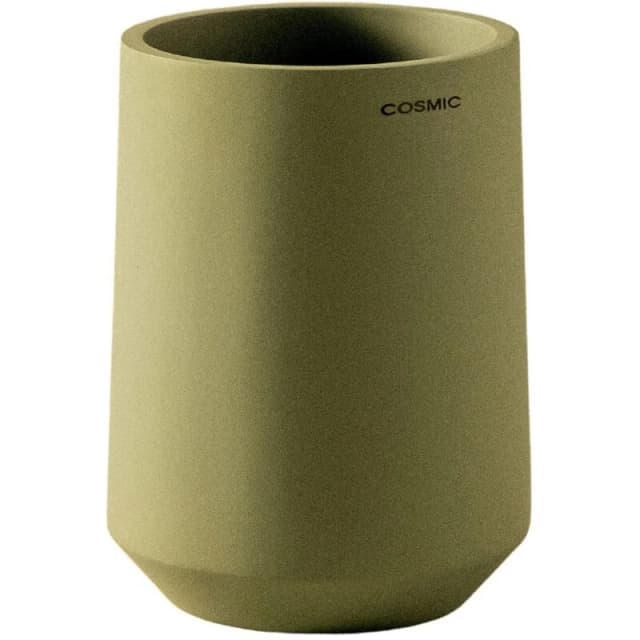 COSMIC Cosmic - Saona Toothbrush Holder for Countertop, Round Basin Container Olive Color WJC219A0051418