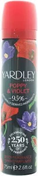 Yardley Poppy and Violet Deodorant 75ml
