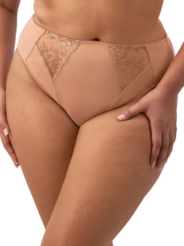 Elomi Womens Zarla High Leg Brief in Nude Size: 18 Nude Female 18
