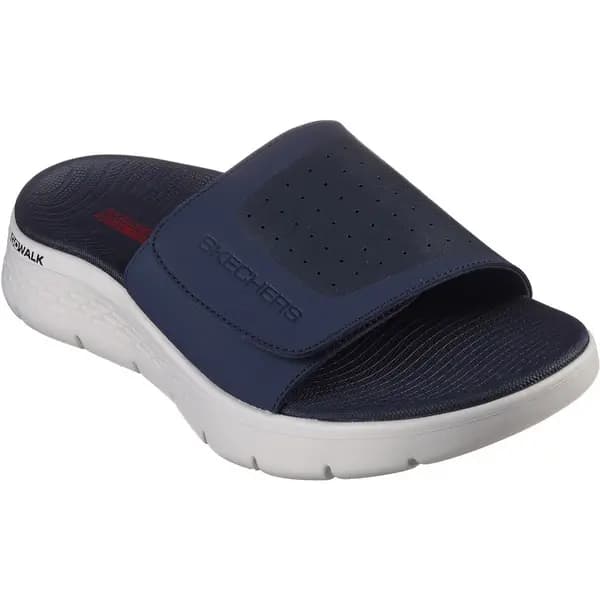 Skechers Mens Go Walk Flex Sandal Sandbar Slide Mules UK Size 7 (EU 41) Navy/Red SKE2270-NVRD-7