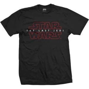 Star Wars - Episode VIII The Last Jedi Logo Unisex Large T-Shirt - Black