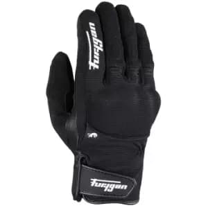 Furygan Jet All Season D3O Black White Motorcycle Gloves 2XL