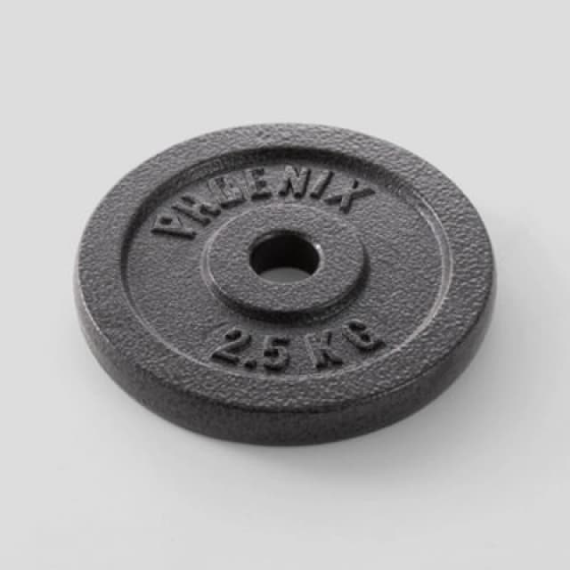 Phoenix Fitness 2.5Kg Cast Iron Standard Plate 1" For Home Weightlifting